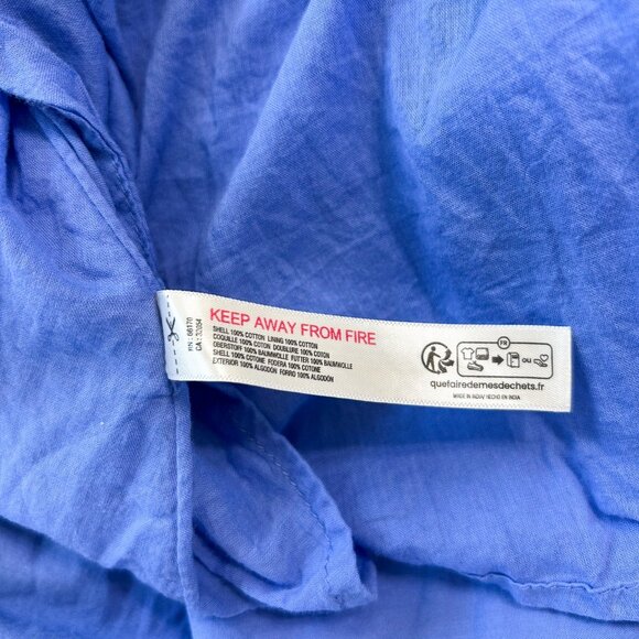 NWOT Free People Struttin’ Midi Dress Blue Fizz Cotton Sleeveless Sundress XS - Picture 7 of 9